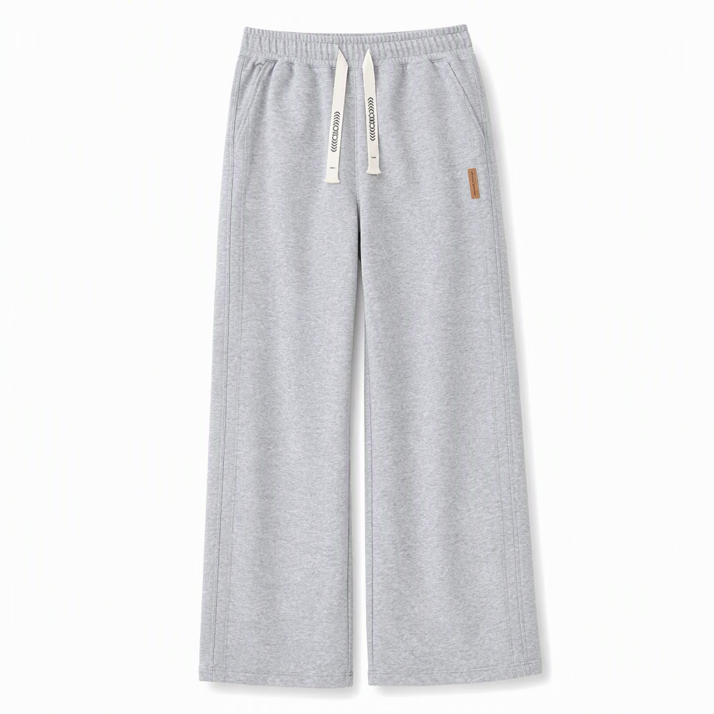 👖 Men's Loose Fit Straight Leg Sweatpants Thick Casual Wide Leg Sports Pants for Autumn and Winter