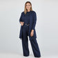 ⏰Set elegant din 3 piese, incluzând cardigan lung, top și pantaloni💞