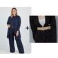 ⏰Set elegant din 3 piese, incluzând cardigan lung, top și pantaloni💞
