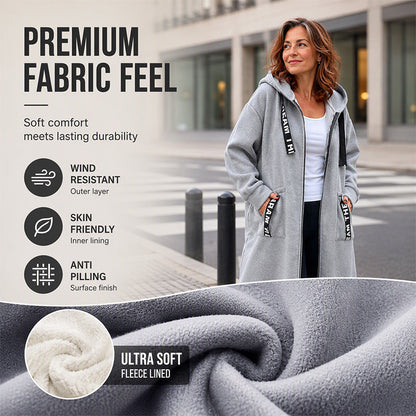 Add Cozy Style Instantly! Oversize Hooded Sweatshirt Coat for Women