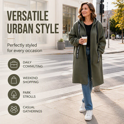Add Cozy Style Instantly! Oversize Hooded Sweatshirt Coat for Women