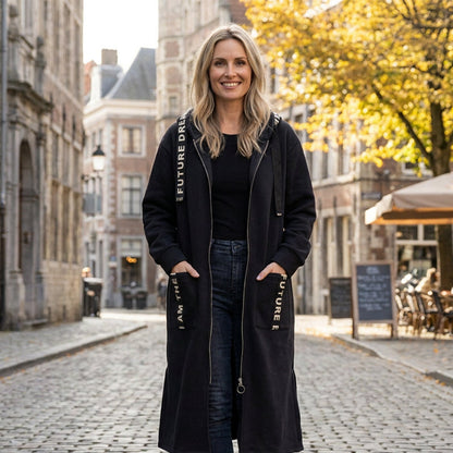 Add Cozy Style Instantly! Oversize Hooded Sweatshirt Coat for Women
