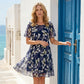 Rochie din șifon cu imprimeu floral