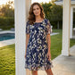 Rochie din șifon cu imprimeu floral