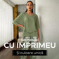 💖Set pantaloni imprimați și top cu gât rotund pentru femei