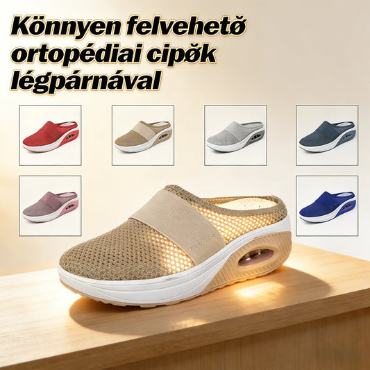 🌿EU 35-43🌬️Papuci cu toc înclinat din material casual pentru femei
