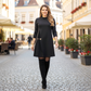 💝Rochie elegantă cu mâneci lungi și pliuri