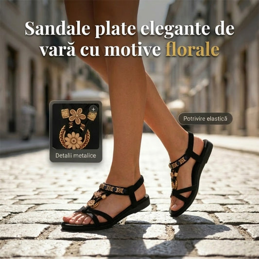 ✨ Sandale plate pentru femei, cu vârf rotund și respirabile (36-43)