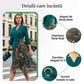Rochie de damă la modă în culori contrastante