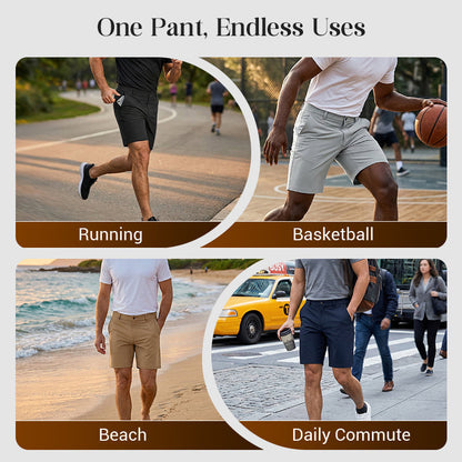 👕 💎Quick-Dry Athletic Shorts for Men – 4-Way Stretch, Moisture-Wicking & Perfect for Gym, Golf or Daily Wear