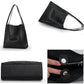 🧢 👜 Geantă mare din piele cu piele PU | Capacitate mare | 5 culori | Geantă de damă✨