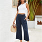 💫 Pantaloni lungi de zi din in pentru femei
