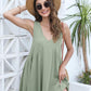 💃 Rochie mini de vară fără mâneci, cu decolteu în V, pentru femei