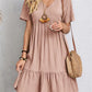 😍【S-3XL】👗Rochie lungă casual cu mânecă scurtă