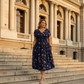 ✨ Rochie pentru femei cu decolteu în V, imprimeu floral și talie răsucită