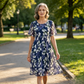 Rochie din șifon cu imprimeu floral