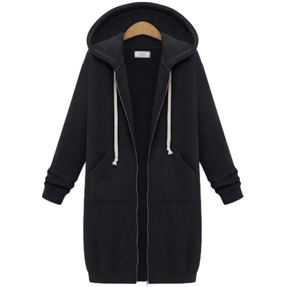 🔥✨Women's Casual Zip up Fleece Hoodies Tunic Sweatshirt