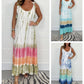 ✨ 👗💝 Fustă lungă de vară pentru femei, vopsită în stil tie-dye