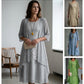 Set de rochie de gală până la genunchi și cardigan pentru femei