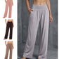 Pantaloni casual de zi cu zi cu talie înaltă pentru femei