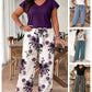 Set casual cu imprimeu pentru femei