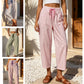 Pantaloni de lounge scurți cu dungi pentru femei