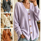 ✨ Cardigan tricotat supradimensionat cu decolteu în V pentru femei