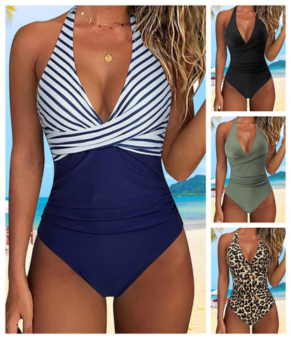 🥳 Promoție fierbinte 2026 🥳 Costum de baie întreg sexy cu imprimeu leopard