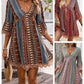 👗 Rochie boemă pentru femei, cu decolteu în V