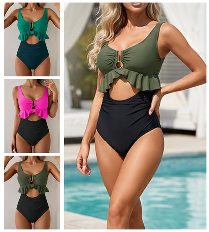 Costum de baie sexy dintr-o singură piesă pentru femei cu mărime mare