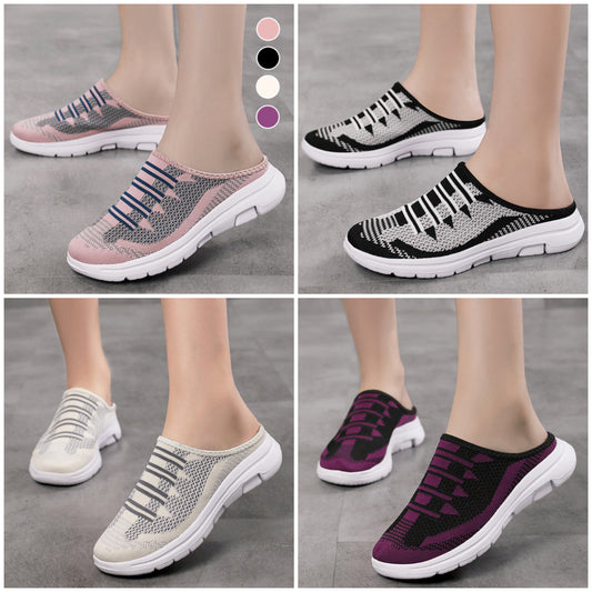 👟 Papuci confortabili & respirabili cu vârful închis – Protejează degetele, anti-alunecare, ideali pentru casă și plimbări scurte 🏠🌞✨