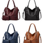 👜✨ Geantă de mână și geantă de umăr din piele moale, de mare capacitate, pentru femei