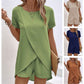 Set din două piese pentru femei: bluză + pantaloni scurți