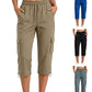 👖 👖 Pantaloni Capri Cargo Casual pentru Femei