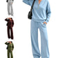 👖 Costum pentru femei: Bluză lejeră & Pantaloni cu picior larg