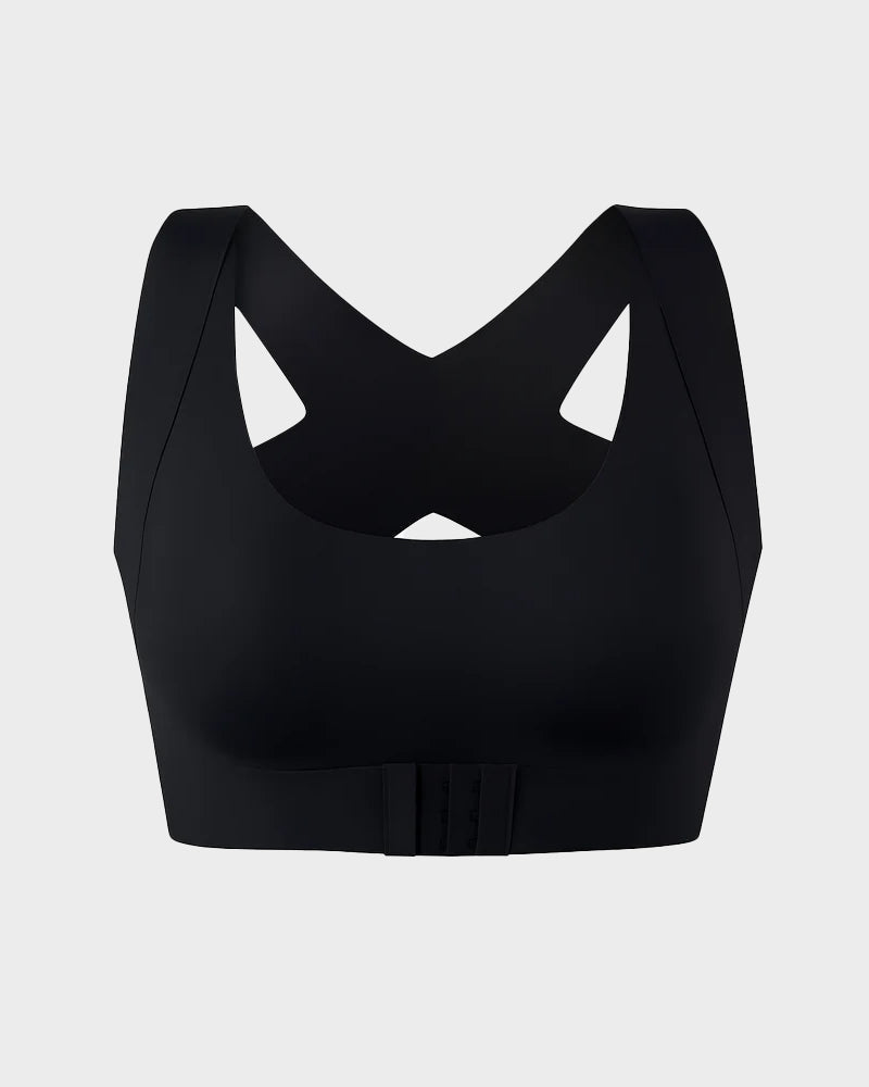 ⚡ Front-Close Cross-Back Support Bra – Wireless Comfort & All-Day Support 💕