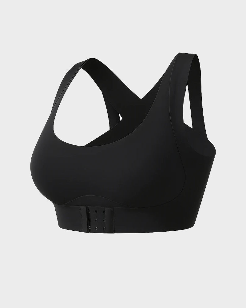 ⚡ Front-Close Cross-Back Support Bra – Wireless Comfort & All-Day Support 💕