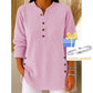 🎉 Bluză Henley din catifea pentru femei – elegantă, moale și versatilă 🧥📦