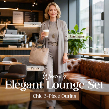 ⏰Set elegant din 3 piese, incluzând cardigan lung, top și pantaloni💞
