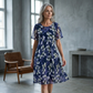 Rochie din șifon cu imprimeu floral