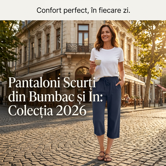 Pantaloni scurți din bumbac-in pentru femei