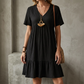 😍【S-3XL】👗Rochie lungă casual cu mânecă scurtă
