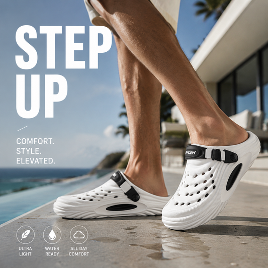 Sandale pentru Bărbați cu Talpă Respirabilă, Tip Slip-On