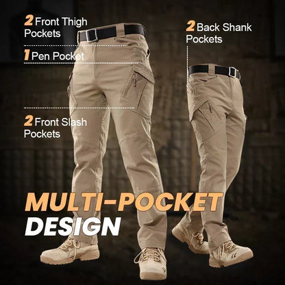 🎖️Multi-purpose Tactical Pants for Men 🏕️💪 Ultimate Durability & 8 Pockets, Ideal for Hiking, Work, Daily Wear. Get Yours!