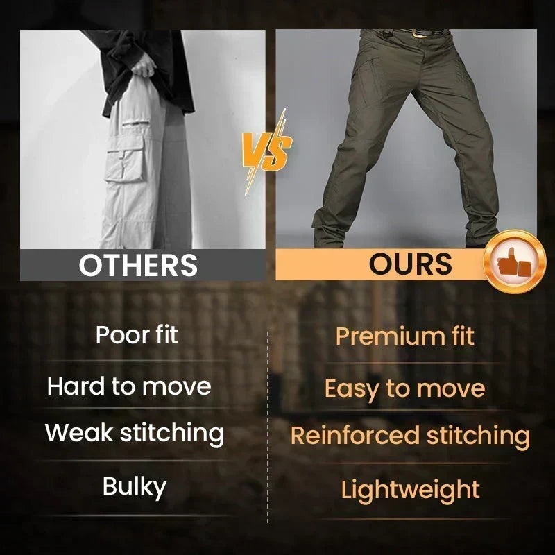 🎖️Multi-purpose Tactical Pants for Men 🏕️💪 Ultimate Durability & 8 Pockets, Ideal for Hiking, Work, Daily Wear. Get Yours!