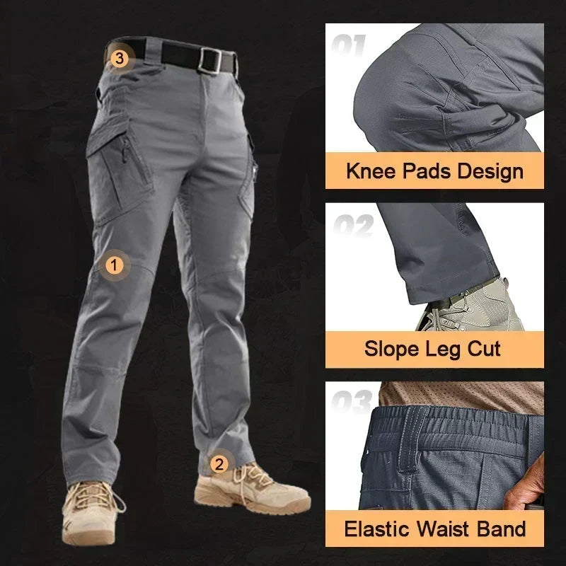 🎖️Multi-purpose Tactical Pants for Men 🏕️💪 Ultimate Durability & 8 Pockets, Ideal for Hiking, Work, Daily Wear. Get Yours!