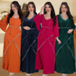 Rochie elegantă cu mânecă lungă pentru femei cu curea