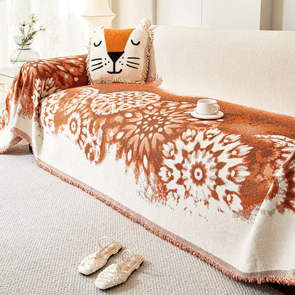 Elegant Anti-Cat zgârieturi Tassel Chenille Sofa acoperă