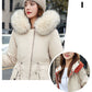 ❄️ Haina de iarnă cu glugă pentru femei cu guler din blană Parka Casual