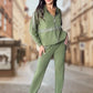 Set 2 piese casual de culoare solidă